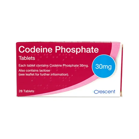 Box of Dihydrocodeine 30 mg tablets.